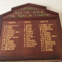Cheshunt Roll of Honor