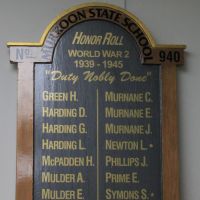 Murroon State School No 940 WWII Honour Roll