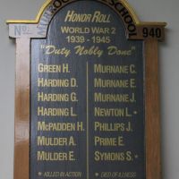 Murroon State School No 940 WWII Honour Roll