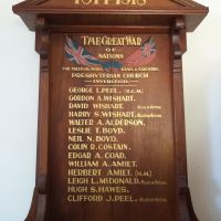 Inverleigh Presbyterian Church Roll of Honour