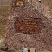 Commemorative Stone Located within the Minyip  Memorial Reserve