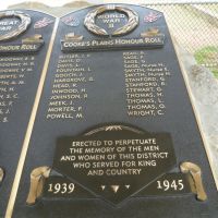 Cooke Plains Honour Roll