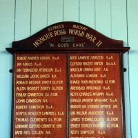 St Paul's Uniting Church WWII Honour Board 1939-1945