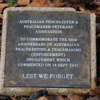 Townsville Australian Peacekeeper and Peacekeepers Veteran Association Memorial Tree