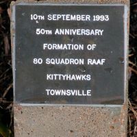 Townsville Formation of 80 Squadron (Kittyhawks) RAAF Memorial Tree