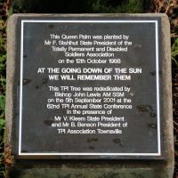 Townsville TPI commemorative Tree