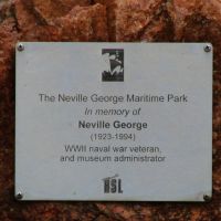 Neville George Maritime Park Commemorative Plaque