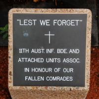 11th Aust Infantry Bde (AIF)  Porton Memorial