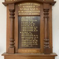 Nariel 1939 - 1945 Roll of Honour