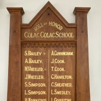 Colac Colac WW1 Roll of Honour