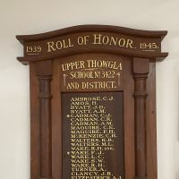 Upper Thowgla State School No. 3422 1939-1945 Roll of Honour