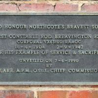 Northcote Police Station Breavington Memorial Plaque