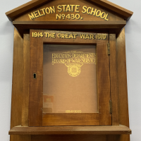 Education Department Record of War Service 1914-1919 Display Case