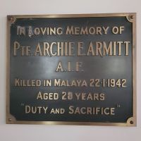 Pte. Archie E. Armitt Bungonia