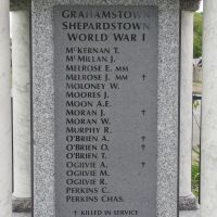 Grahamstown & Shephardstown War Memorial, Adelong
