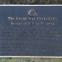 Wooreen Avenue Plaque