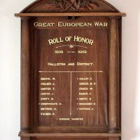 Hallston WW1 Roll