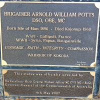 A W Potts Kokoda Track Memorial
