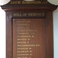 Drew Robinson & Co Roll of Service
