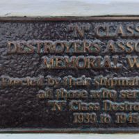 "N" Class Destroyers Association Memorial Wall