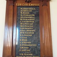 Nathalia Methodist Church Honor Roll 