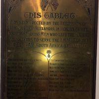 Shire of Alexandra Boer War Roll of Honour