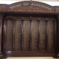 Shire of Alexandra Great War Roll of Honor