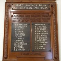 State Savings Bank of Western Australia Honor Roll