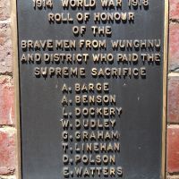 Wunghnu War Memorial Gates