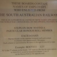 Adelaide South Australian Railways WW1 & WW2 Honour Boards