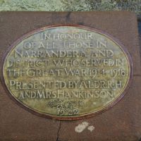 Narrandera NSW WW1 Hankinson Memorial Fountain