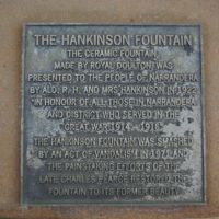 Narrandera NSW WW1 Hankinson Memorial Fountain