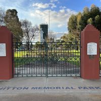 Gates and Rolls of Honour Whitton Memorial Park