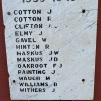 SWW Roll of Honour on gates of Whitton Memorial Park