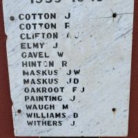 SWW Roll of Honour on gates of Whitton Memorial Park