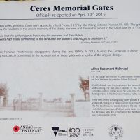 Ceres Memorial Gates