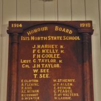 Isis North State School Honour Board, within Isis RSL, Childers Qld