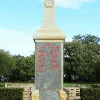 Busselton War Memorial - Queen Street and Bussell Highway, Northrern view.
