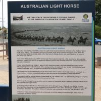 Beside the Wheat Silos, a Tribute to the Australian Light Horse and the Devenish area's contribution to it's formation in WW1