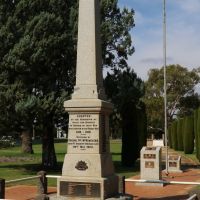 Finley War Memorial to those whe served in WW1 & WW2, Murray Street Finley