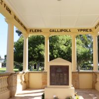 Narrogin War Memorial - View of Honour Roll & interior from Eastern end