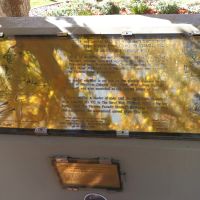 Commemorative Plaque accompanying the statue of Captain Hugo Throssell VC, Avon Street Mall, Northam, WA