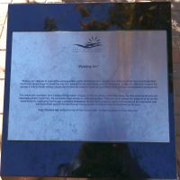 Plaque accompanying the statue of Captain Hugo Throssell VC, Avon Street Mall, Northam, WA