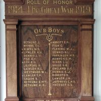 Warncoort State School WWI Honor Roll