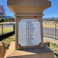 Panel with WW1 names, Thomas Gollan was awarded the MSM