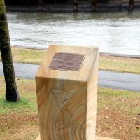 Vietnam War Brisbane Port and Airport Departures Memorial Column and Dedication Plaque