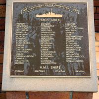 Royal Australian Navy World War II Bathurst Class Corvette Memorial Interpretative Plaque
