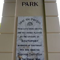 Southport Anzac Park Memorial Gate World War I Interpretative Tablet