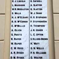 Southport Anzac Park Memorial Gates Roll of Honour