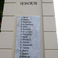 Southport Anzac Park Memorial Gates Roll of Honour